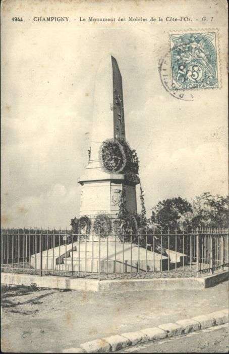 Champigny Yonne Monument Mobiles Cote d Or