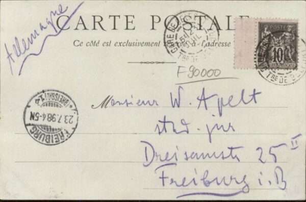 Belfort Alsace Belfort [Handschriftlich] – Bild 2