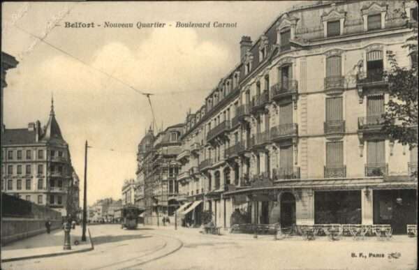 Belfort Alsace Belfort Nouveau Quartier Boulevard Carn