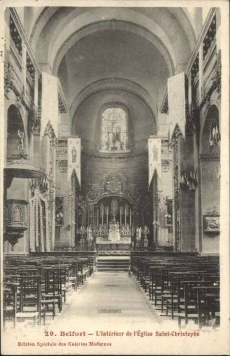 Belfort Alsace Belfort Interieur Eglise Saint  Christo
