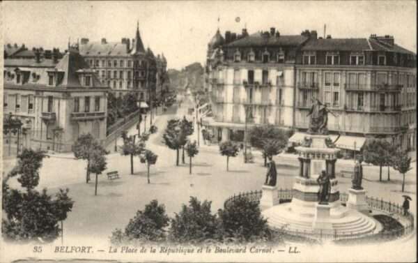 Belfort Alsace Belfort Place Republique Boulevard Carn