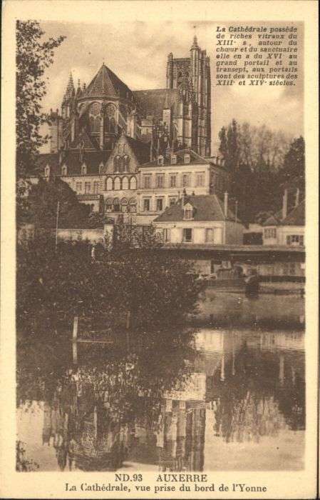 Auxerre Cathedrale Bord Yonne