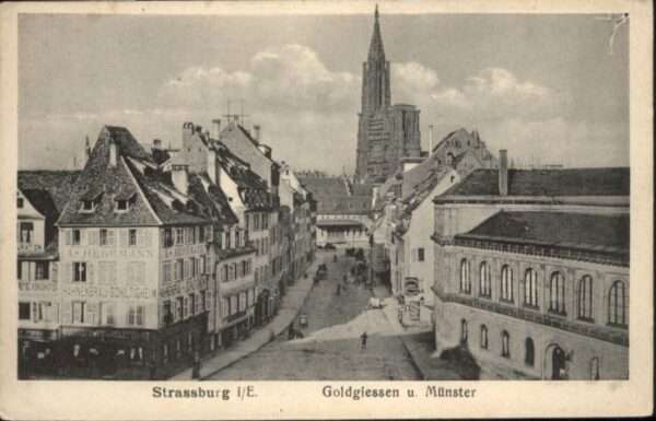 Strasbourg Alsace Strassburg_Elsass Goldgiessen Münster
