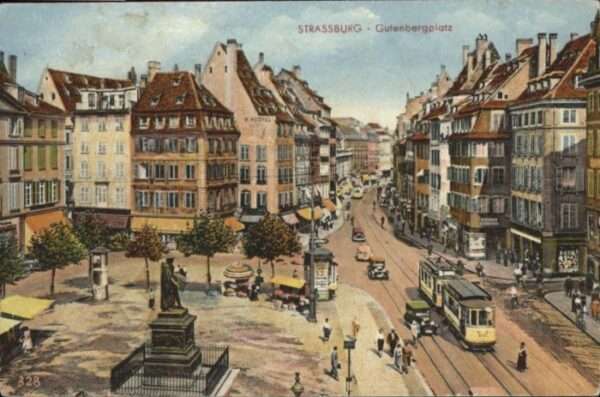 Strasbourg Alsace Strassburg_Elsass Gutenbergplatz Strass