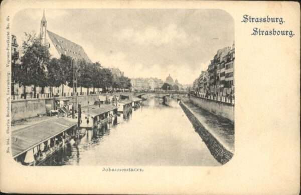 Strasbourg Alsace Strassburg_Elsass Johannesstaden Brücke