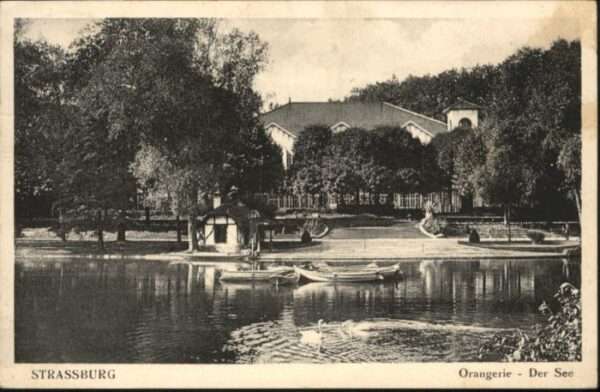 Strasbourg Alsace Strassburg_Elsass Orangerie See Boot