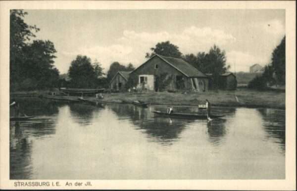Strasbourg Alsace Strassburg_Elsass An der Ill Boot