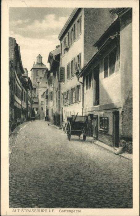 Strasbourg Alsace Strassburg_Elsass Gartengasse