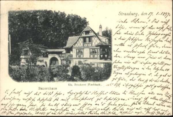 Strasbourg Alsace Strassburg_Elsass Bauernhaus