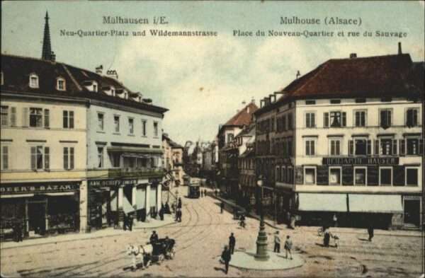 Mulhouse Muehlhausen Mulhouse Place Nouveau Quartier rue Sau