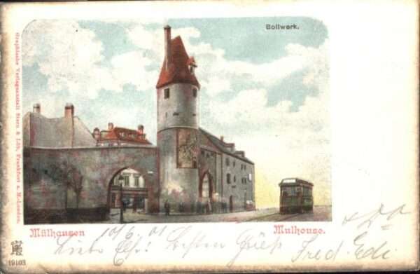 Mulhouse Muehlhausen Mulhouse Bollwerk Strassenbahn