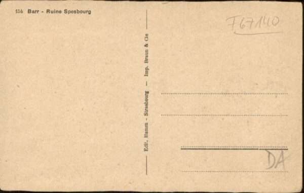 Barr Bas-Rhin Ruine Spesbourg – Bild 2