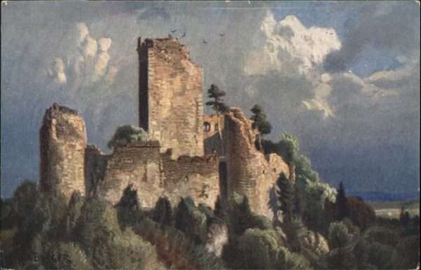 Ruine Landsberg Künstler W Bürger *