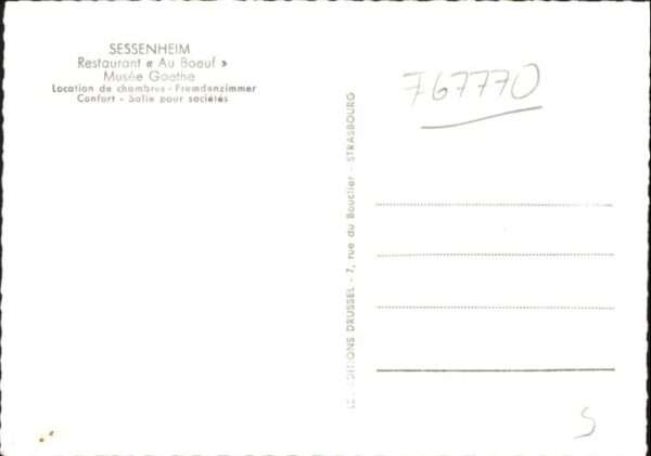 Sessenheim Restaurant Au Boeuf Musee Goethe – Bild 2