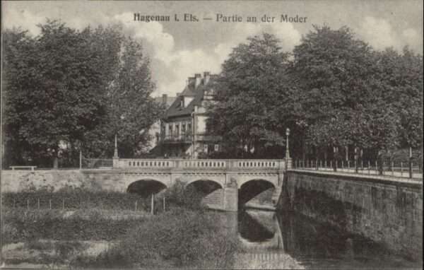 Hagenau Elsass Moder Brücke