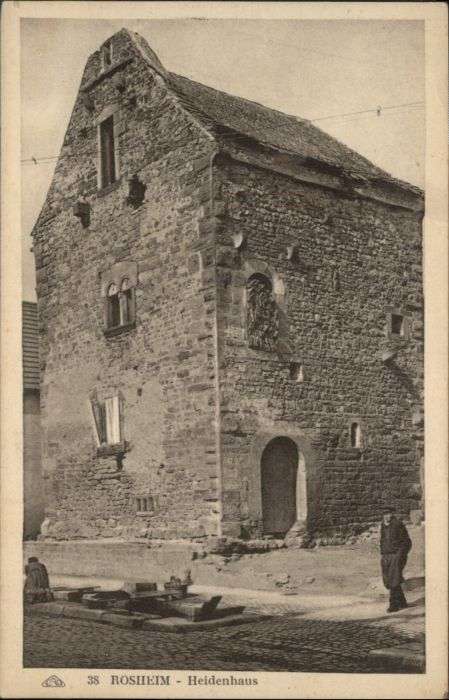 Rosheim Elsass Lothringen Rosheim Heidenhaus