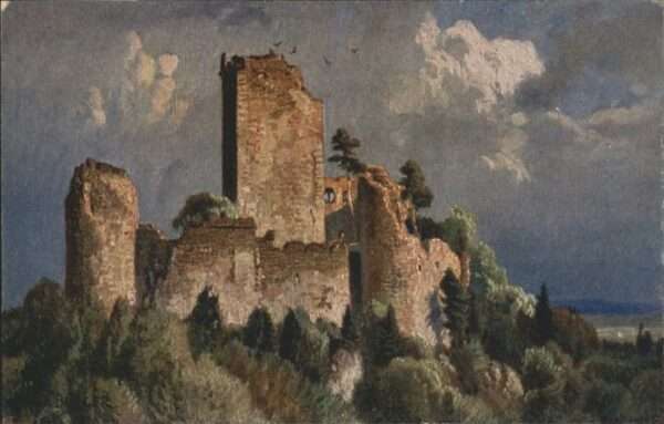 Ruine Landsberg Künstler W Bürger *