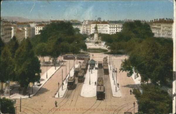 Lyon France Lyon la Place Carnot le Monument de la