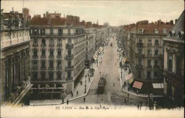 Lyon France Lyon Rue de la Republique