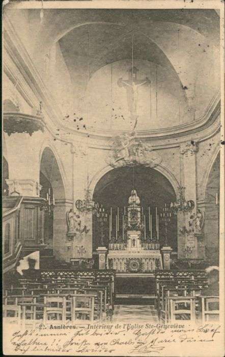 Asnieres Eure Asnieres Interieur de l'Eglise Sainte-G
