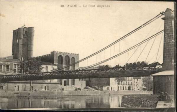 Agde le Pont suspendu