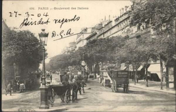Paris Boulevard des Italiens
