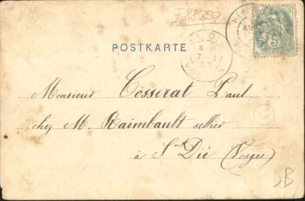 Saint-Die-des-Vosges [Stempelabschlag] Hotel Altenberg – Bild 2