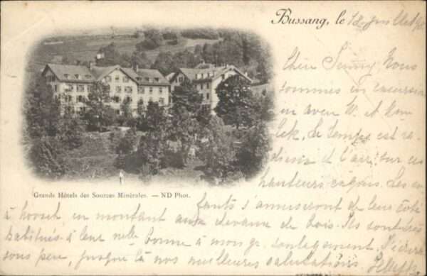 Bussang Grands Hotels Sources Minerales