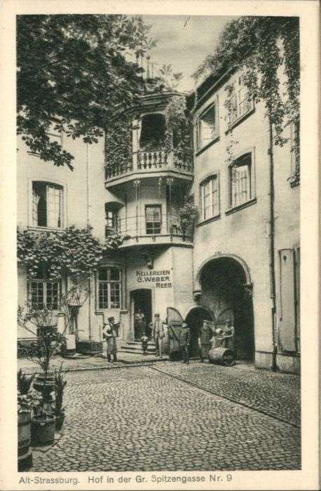 Strasbourg Alsace Strassburg_Elsass Hof Gr Spitzengasse