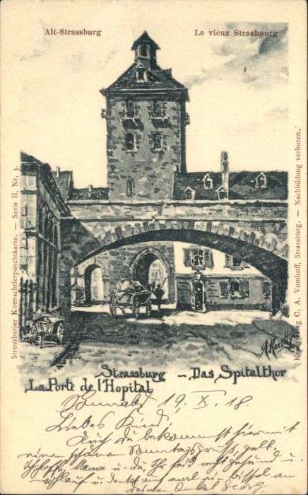 Strasbourg Alsace Strasbourg Porte de Hopital Spitaltor K