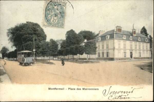 Montfermeil Place Marroniers Strassenbahn