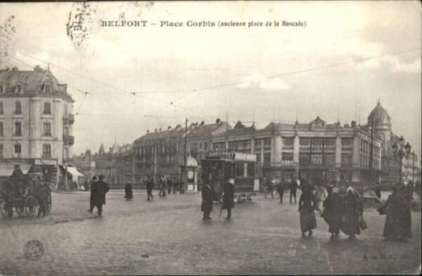 Belfort Alsace Belfort Place Corbis Strassenbahn Kutsc