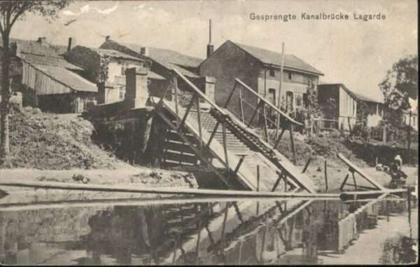 Lagarde Gesprengte Kanalbrücke