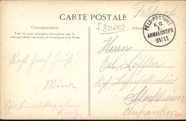 Peronne 80 Somme Peronne Hotel de Ville Bureau Poste – Bild 2