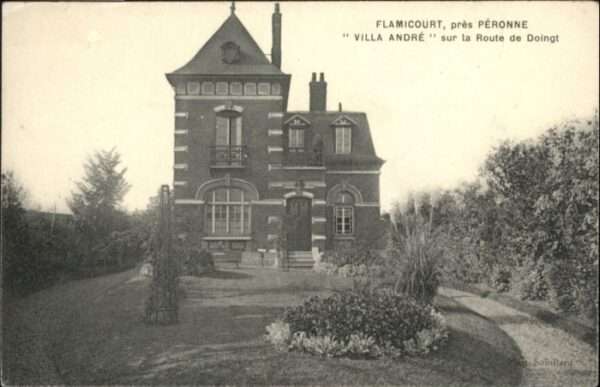 Peronne 80 Somme Peronne flamicourt Villa Andre Route Do