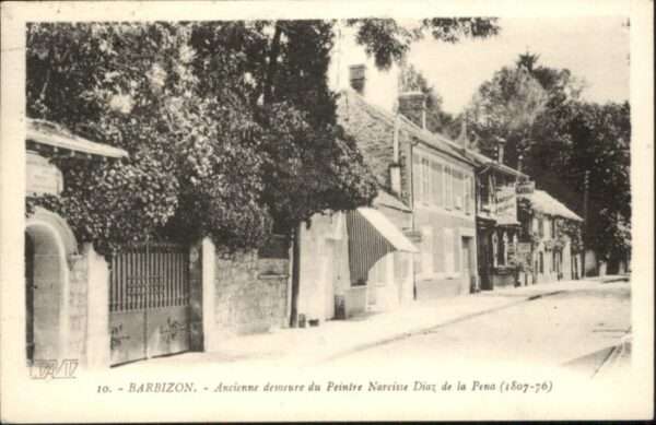 Barbizon Ancienne Peintre Narcisse Diaz