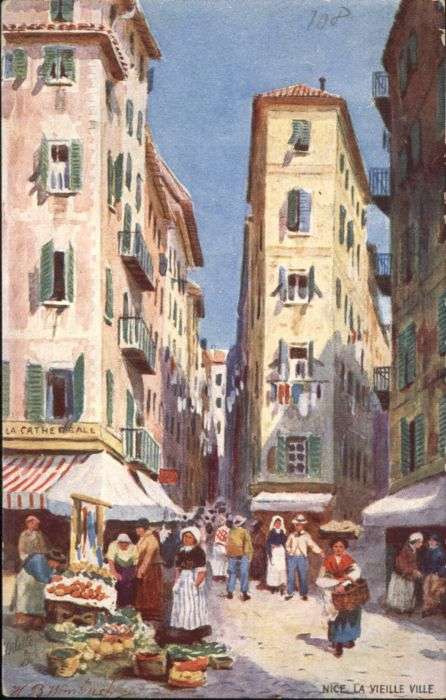 Nice Alpes Maritimes Nice Vieille Ville Künstler H B Wimbush