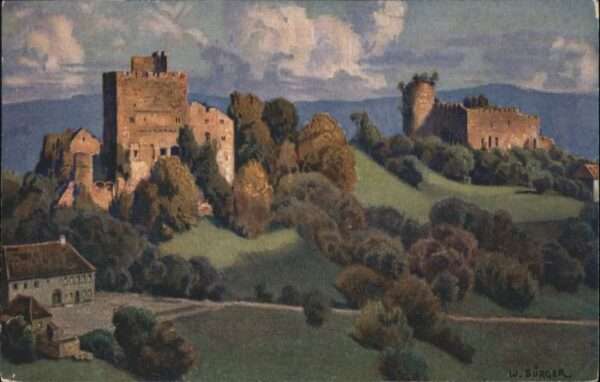 Ottrott Schloss Künstler W Bürger *
