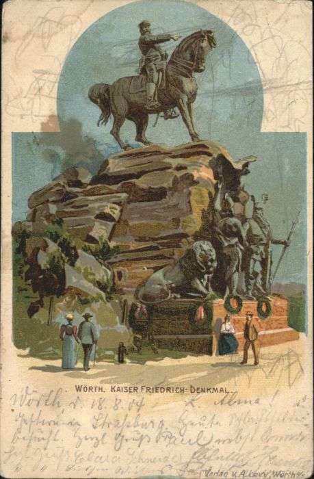 Woerth Elsass aiser Friedrich Denkmal
