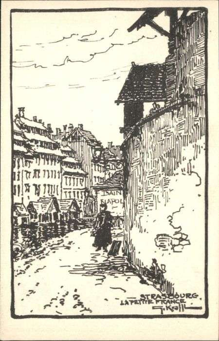 Strasbourg Alsace Strasbourg La Petite France Künstler Kr