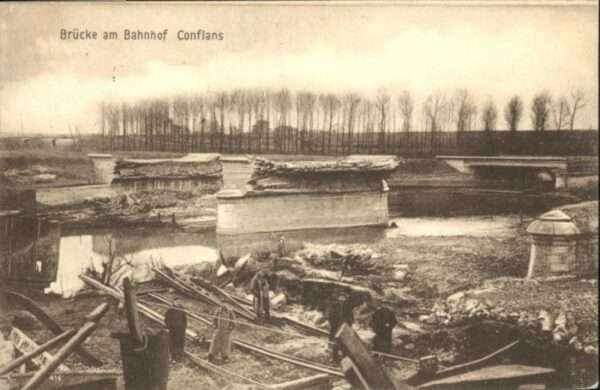 Conflans-en-Jarnisy Brücke Bahnhof