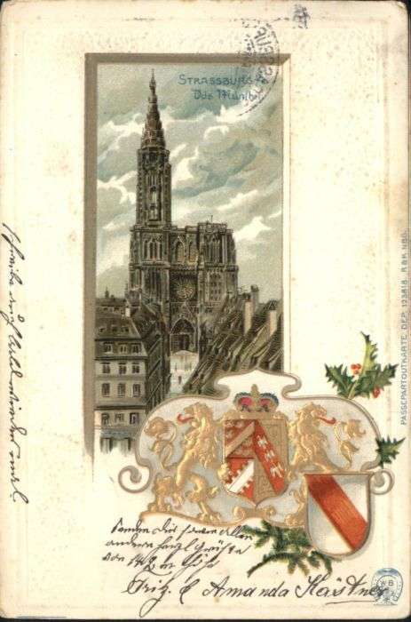 Strasbourg Alsace Strassburg_Elsass Münster Wappen