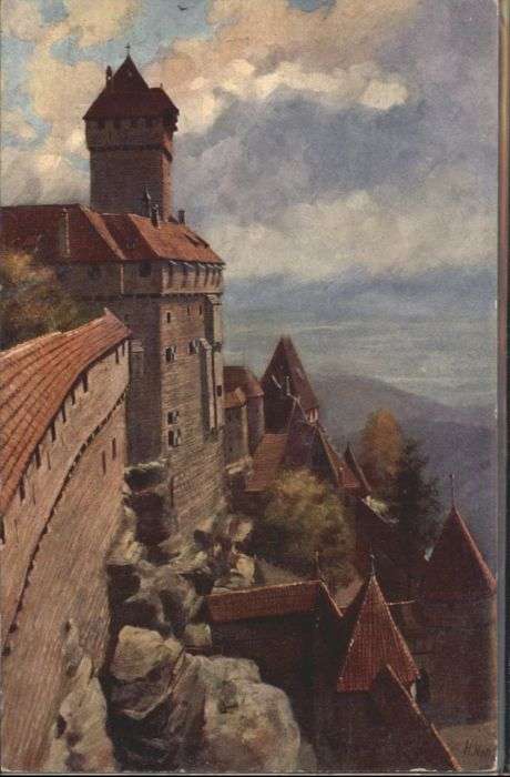 Hohkoenigsburg Haut-Koenigsbourg Hohkönigsburg Künstler H Hoffmann *