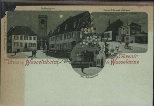 Wasselonne Bas Rhin Wasselnheim Schlossplatz Kirche Gemeind