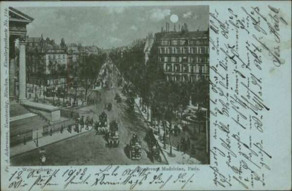 Paris Boulevard Madeleine Kutsche