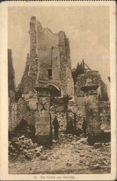 Neuville-Saint-Vaast Kirche Zerstörung 1. Weltkrieg