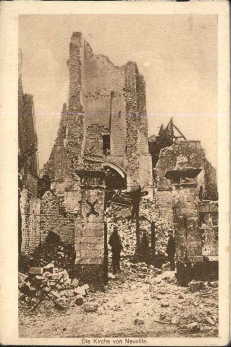 Neuville-Saint-Vaast Kirche Zerstörung 1. Weltkrieg