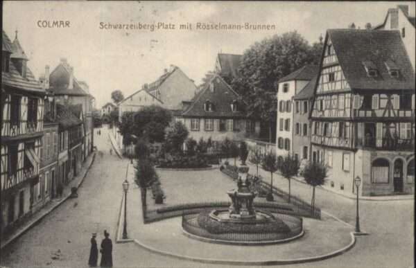 Colmar Haut Rhin Elsass Colmar Schwarzenberg Platz Rösselmann B