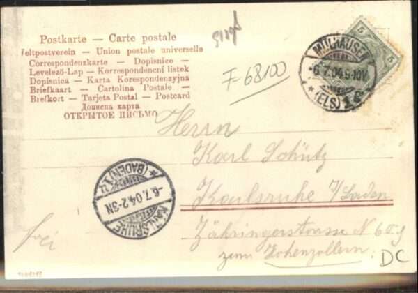 Mulhouse Muehlhausen Mulhouse Souvenir Mulhous Wildemannsgas – Bild 2