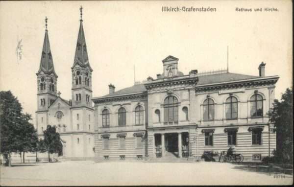 Illkirch-Graffenstaden Rathaus Kirche